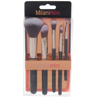 Кисти для макияжа 5шт «ДИ МАРКО», цвет черный, 10*19см/19см