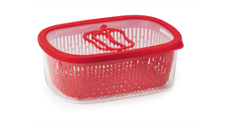 Контейнер для хранения овощей со съемной корзиной 4л SNIPS красный