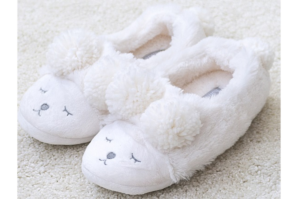 Тапочки FunFur Овечки с задником 7 Белый