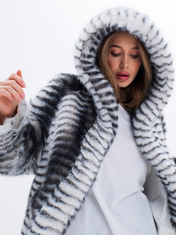 Шуба чебурашка искусственная, Северина (арт. 3016)