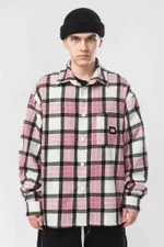 Рубашка Codered Harbor Wide Экрю/Розовый/Черный