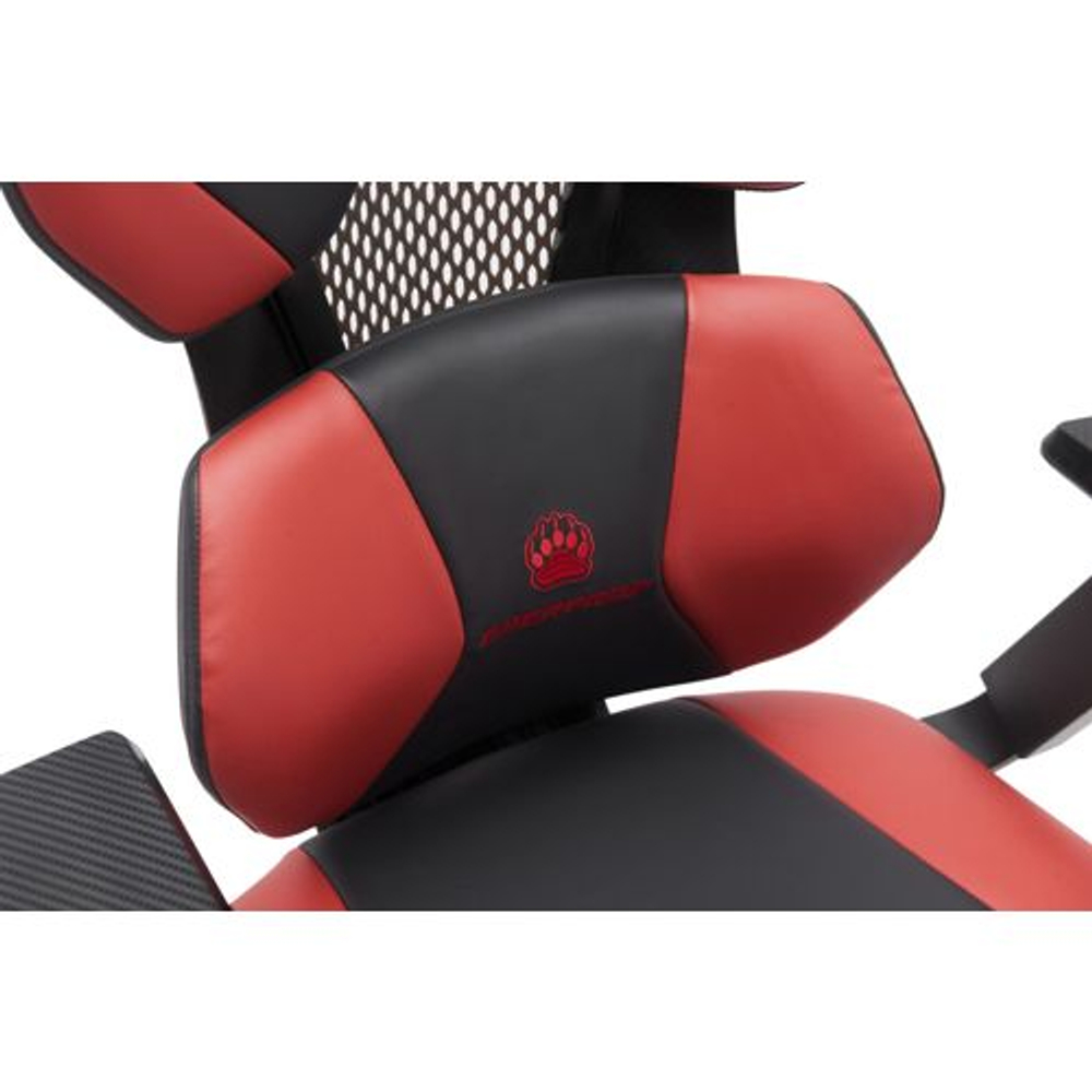 Игровое кресло Everprof Tiger, Экокожа, Красный/черный