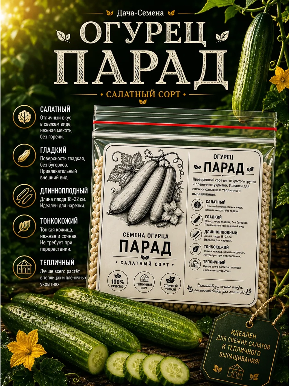 Семена огурца Парад