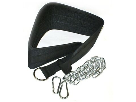Ремень для подвешивания отягощений к поясу. В комплекте цепь с карабином. WS2235.