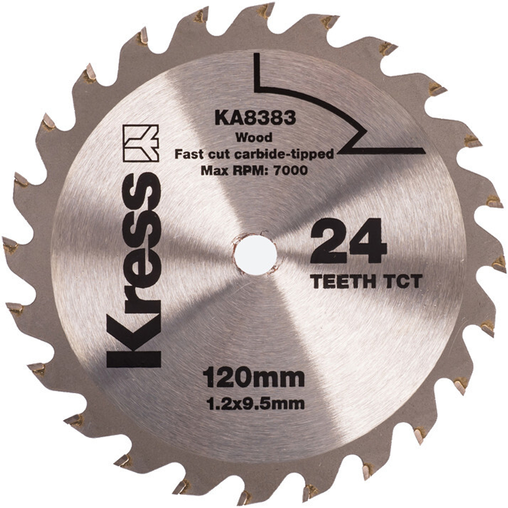 Диск KRESS 120х1,2х9,5 мм твердосплавный по дереву   KA8383
