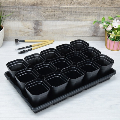 Набор для рассады на 15 стаканчиков с поддоном "Сезон"