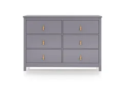Комод Wood 6 ящиков (серый)