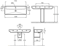 Раковина Jacob Delafon Reve E4800-00