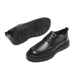 BELLE Casual Leather Shoes Men"s Low top Black/Brown