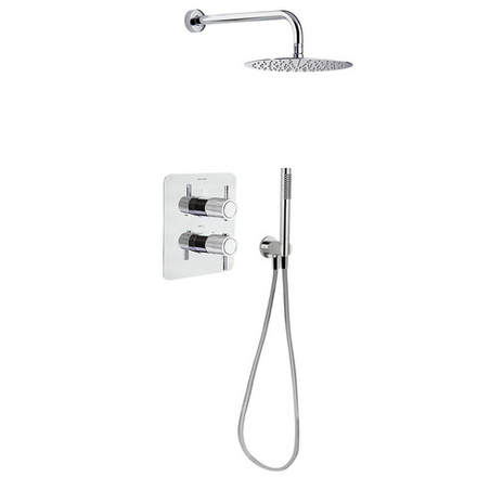 Встраиваемый термостатический смеситель для душа на 2 выхода с тропическим и ручным душем ODISEA JOYA K5987021