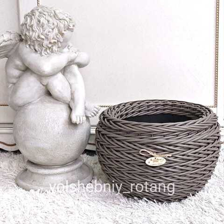 Кашпо шар капучино-экзотика 12л.