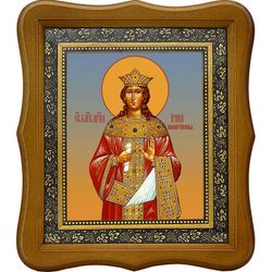 Ирина Византийская (Афинянка), Благоверная царица. Икона на холсте.
