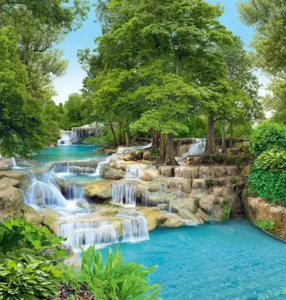 Мелодия воды "Люкс"фотообои "ТП"6л. 194х204см