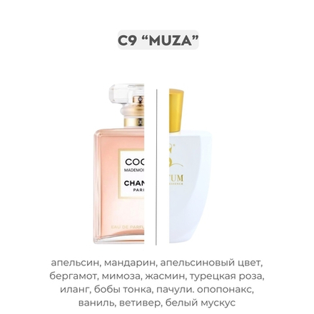C9 MUZA по мотивам Coco Mademoiselle - Chanel, парфюмерная вода