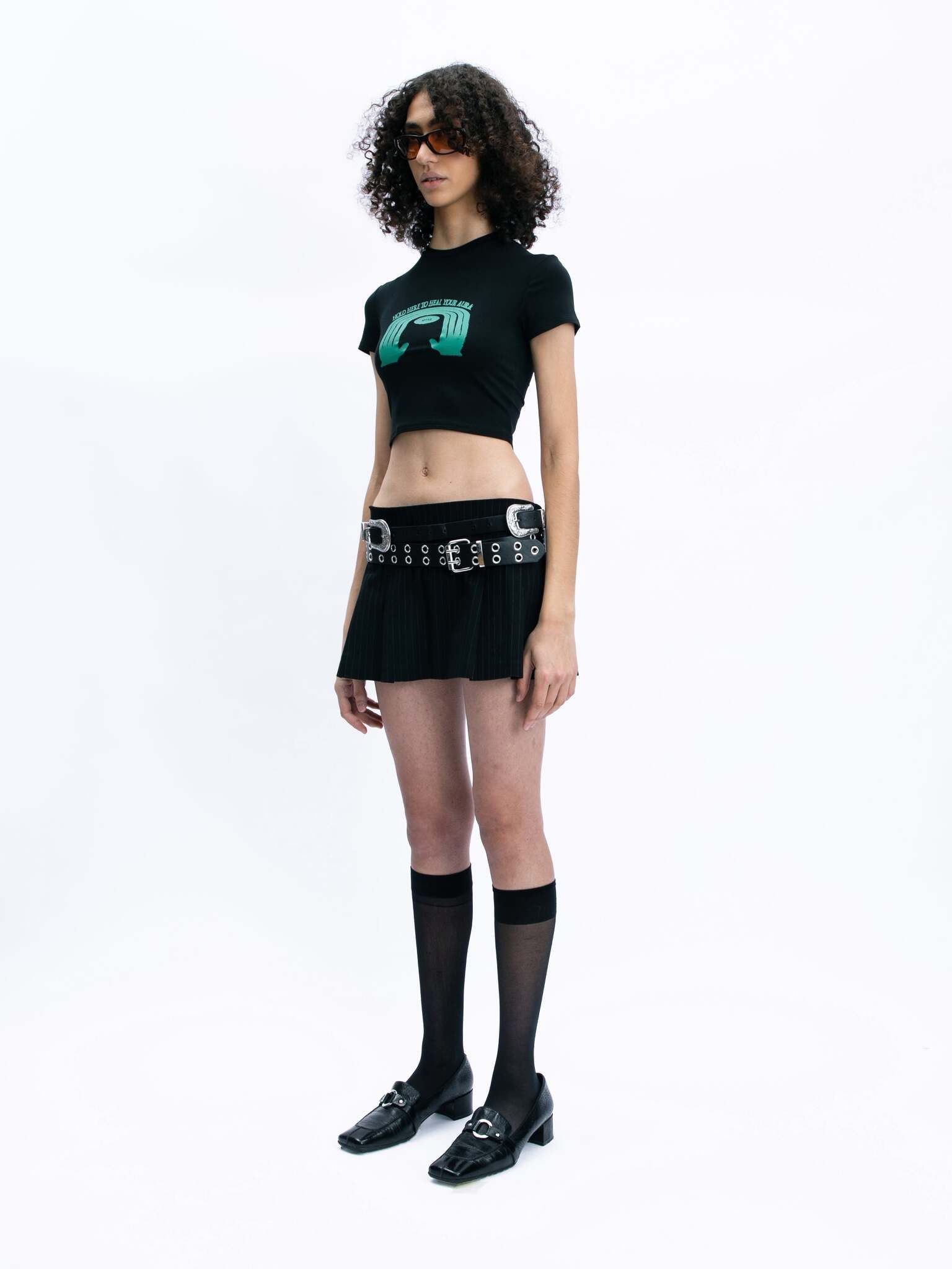 Black Healer Crop Top