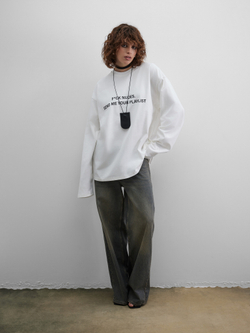 Лонгслив Playlist, молочный