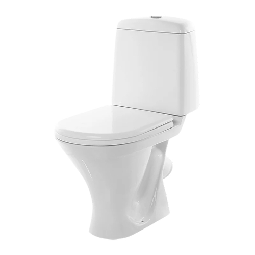 Унитаз-компакт "Рондо" (кос, нижн, арм. 2 реж. Уклад, сид. полипроп.) (Sanita)