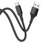 Кабель Borofone BX54 USB-microUSB 2.4A 1м Braided Black