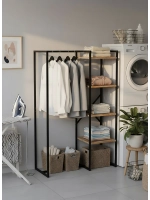 Вешалка напольная для одежды с полками LUCID