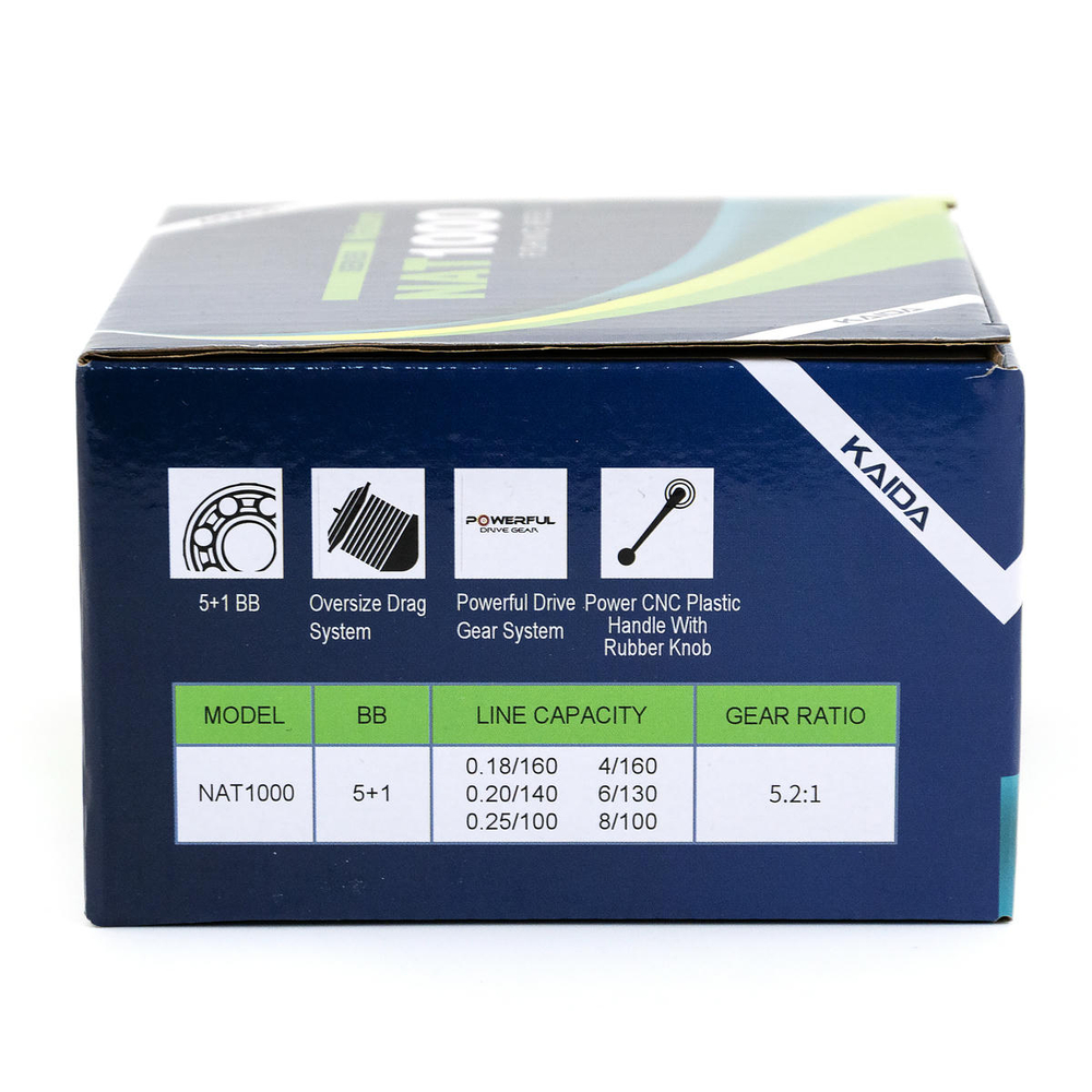 Безынерционная катушка 1000 Kaida Nature (5+1BB, мет.шпуля) доп. шпуля