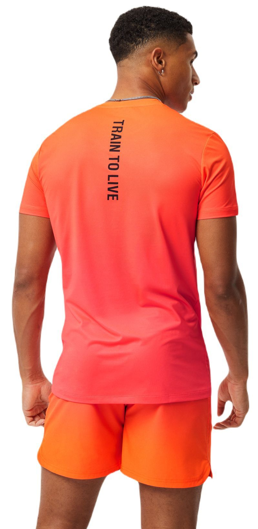 Мужская теннисная футболка Björn Borg Allover Printed T-Shirt - orange