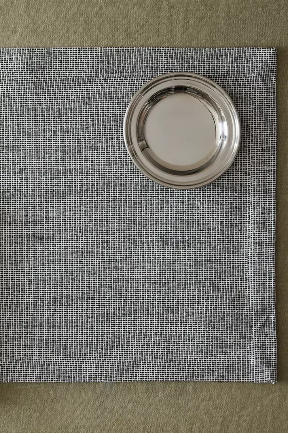 ZARA HOME ХЛОПКОВАЯ САЛФЕТКА В КЛЕТКУ, ЧЕРНЫЙ/БЕЛЫЙ