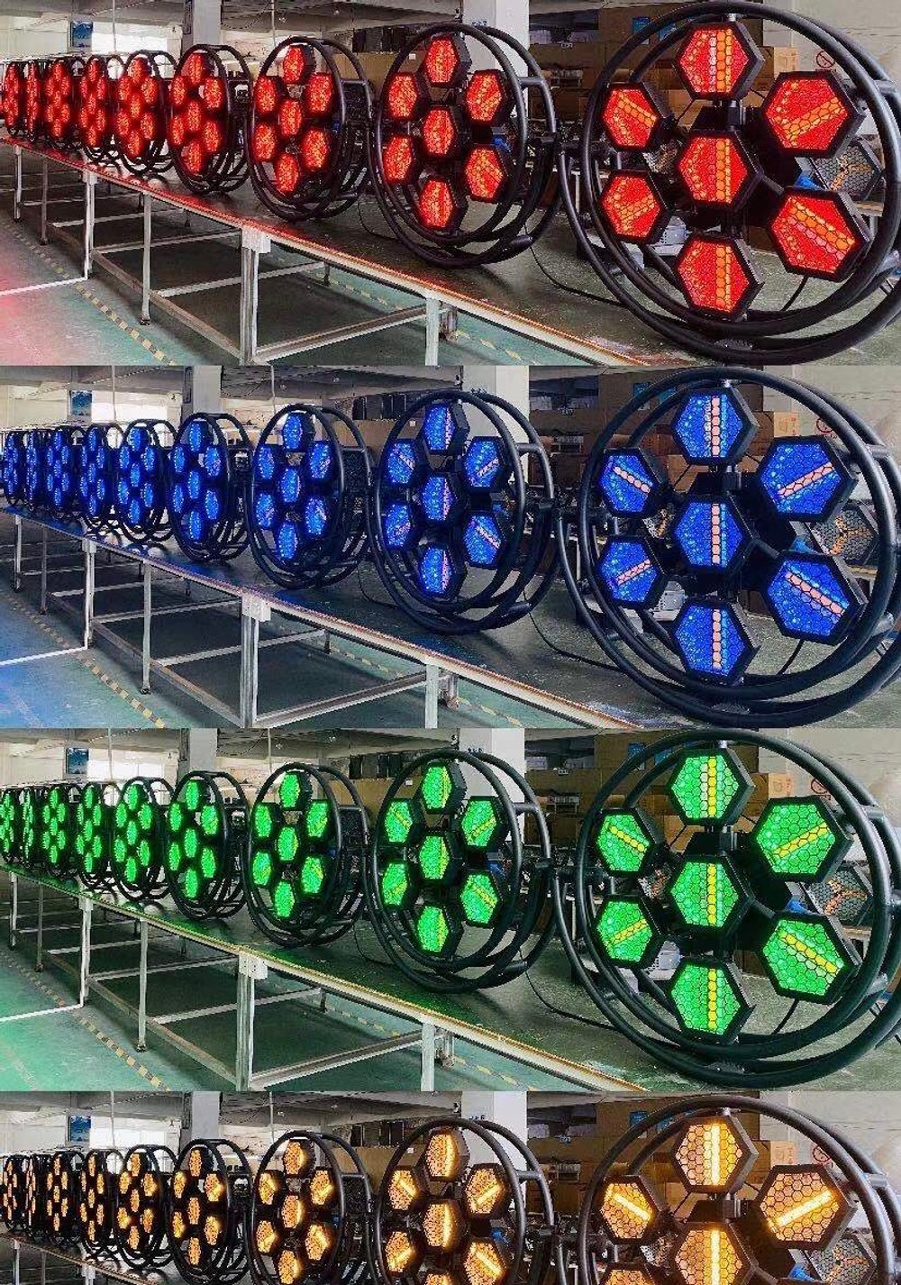 PL-P5 — светодиодный ретро-прожектор 7×60 Вт RGB