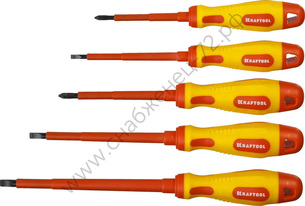 KRAFTOOL Х-Drive Electro 6 предм., Набор высоковольтных отверток (250088-H6)