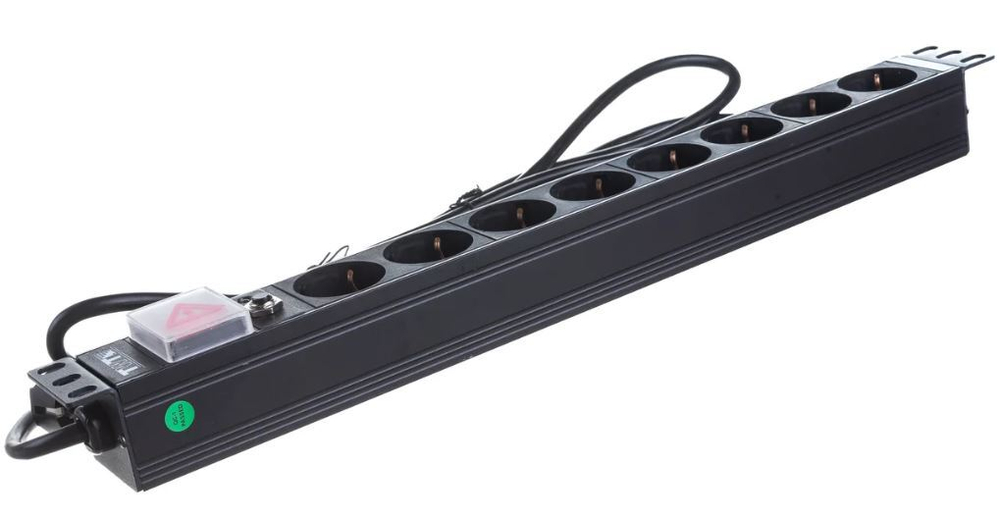 Блок розеток 19", 8 розеток TWT TWT-PDU19-16A8P-1.8
