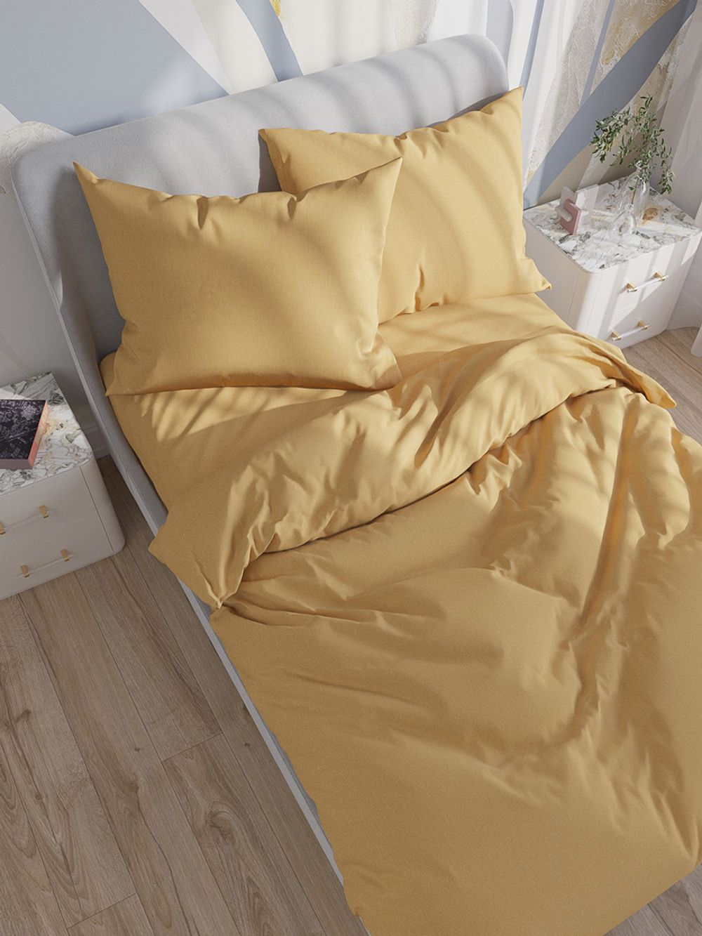 Простынь Сказка "Senapato" 200х215 см, поплин