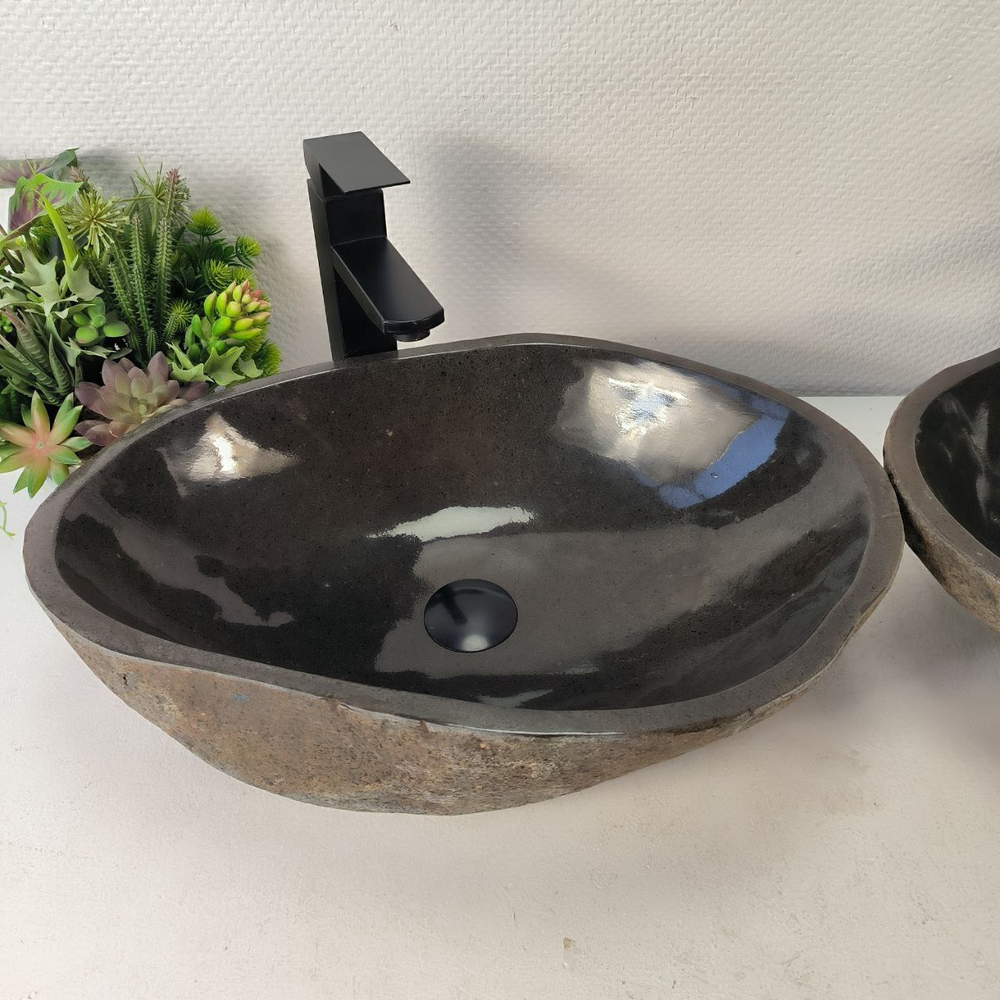 Раковина из речного камня ПАРА! RS-65350 53*37*15 0866