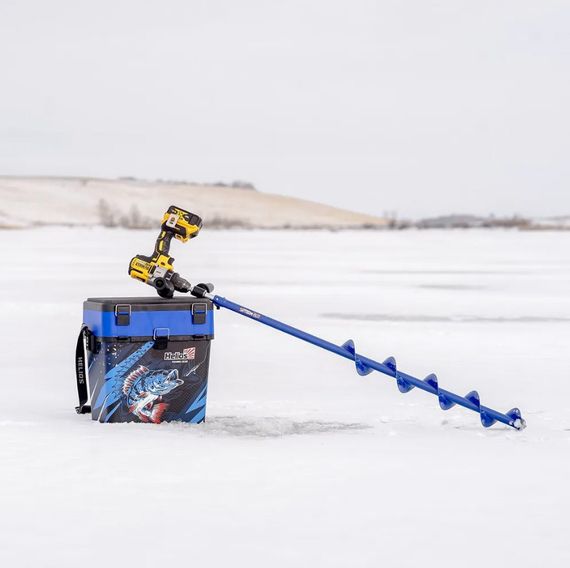 Комплект Шнек 110R для шуруповерта ELECTROSHTORM +адаптер АШ20ПС +молоточек Helios на рыбалке