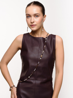 Серьги "Pearl stic hematite" Gold