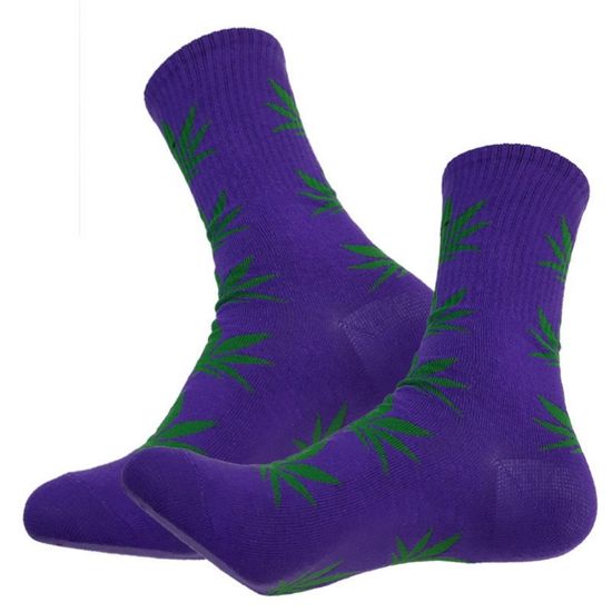 Носки "Нирвана", р-р 36-43 (фиалковый/зеленый)