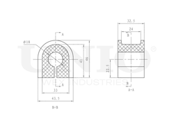 Втулка переднего стабилизатора UNIO RMP-10044