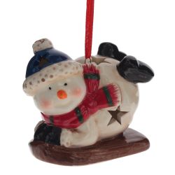 GAEM Украшение новогоднее "Снеговик" с подсветкой 2, L7 W5 H7 см, 2в.