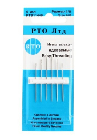 Иглы легковдеваемые /для слабовидящих 4/8 11448 RTO