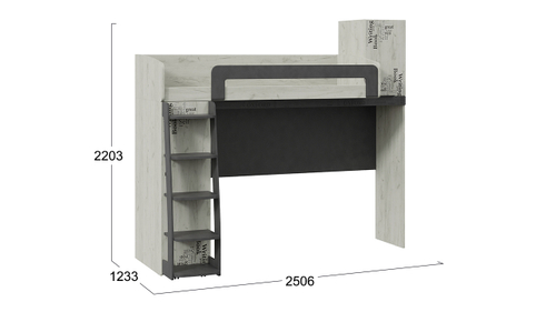 Кровать-чердак «Оксфорд-2»