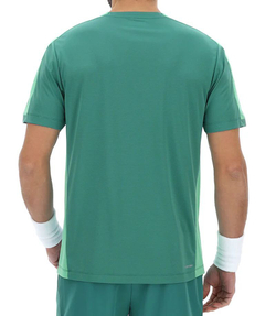Мужская теннисная футболка Lotto Superrapida VIII - deep dark green