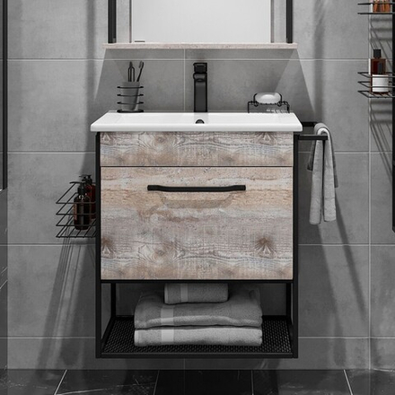 Подвесная тумба с раковиной