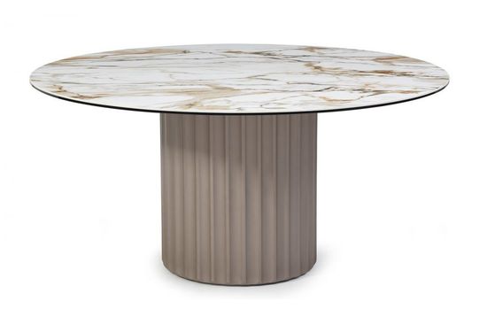 Стол обеденный Bjorn 140 керамика на стекле