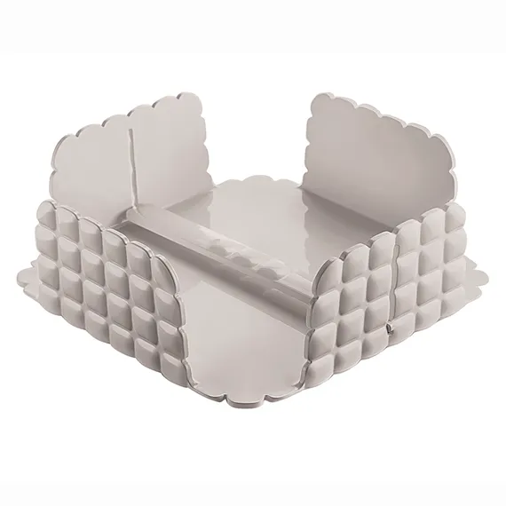 Салфетница настольная tiffany, 20х20 см, серо-бежевая