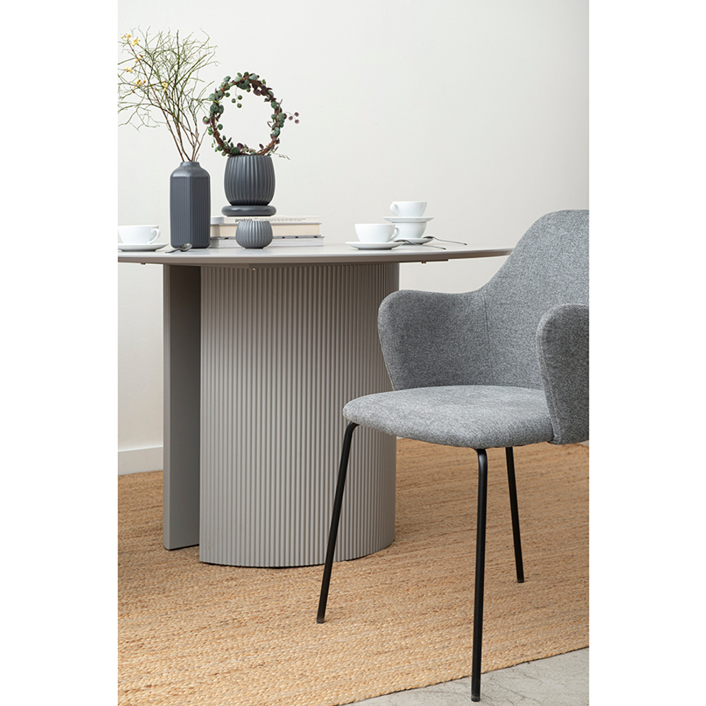 Стол обеденный Bergenson Bjorn Ellie, 120 см, серый