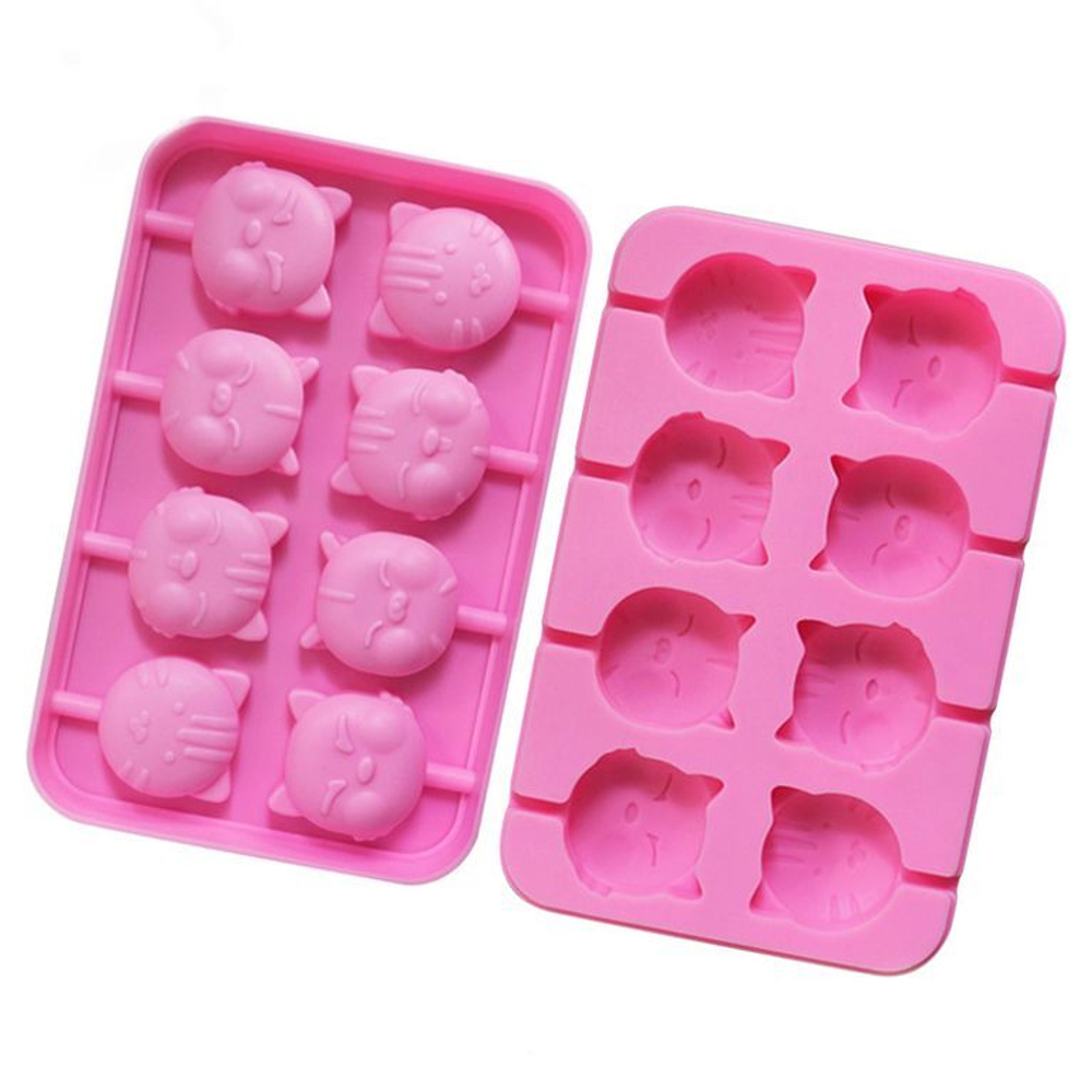 Силиконовая форма для леденцов «Милые питомцы»