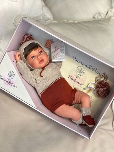 Кукла Реборн Marina and Pau 45cм Luka мягконабивная (M3036)