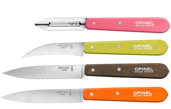 Набор ножей Opinel Less Essentieles, нержавеющая сталь, (4 шт./уп.), 001452