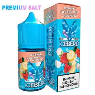 Купить Жидкость Iceberg Ice Legend Salt - Клубнично Банановый Крем с Маршмеллоу 30 мл