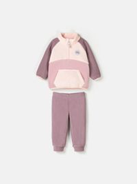 Костюм флисовый Колор блок "Орхидея" 0+