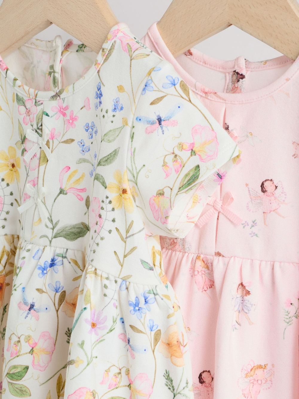 Платье для девочки Next W59-252, 2 шт., Розовый, Молочный