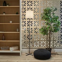 UML-T510 E27 BLACK-WHITE Торшер напольный под лампу Е27. 60W. Черный-Белый. ТМ Uniel